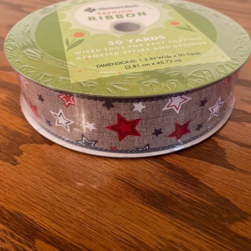 50 Yards premium wire edge ANERICANA ribbon